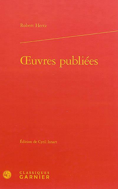 Oeuvres publiées