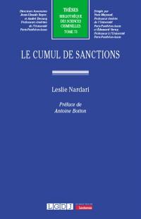 Le cumul de sanctions