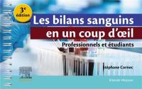 Les bilans sanguins en un coup d'oeil : professionnels et étudiants