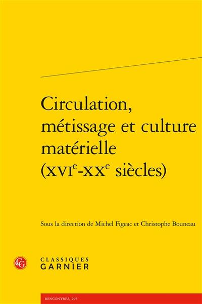 Circulation, métissage et culture matérielle, XVIe-XXe siècles