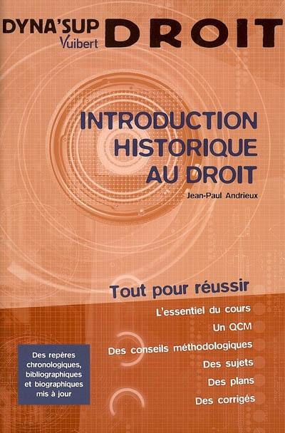 Introduction historique au droit