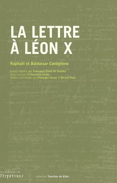 La lettre à Léon X