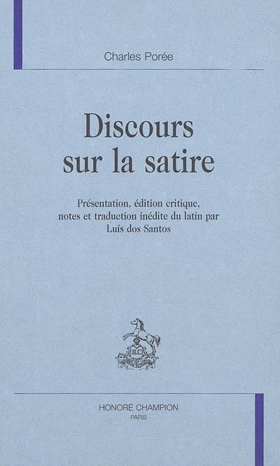 Discours sur la satire