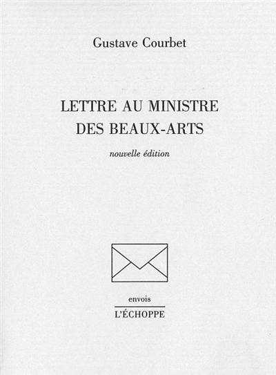 Lettre au ministre des Beaux-Arts