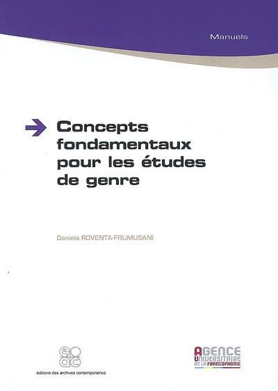 Concepts fondamentaux pour les études de genre