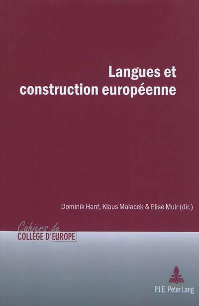 Langues et construction européenne