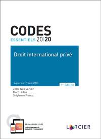 Droit international privé 2020