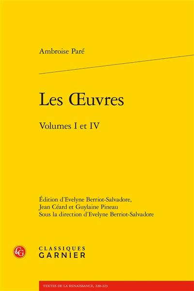 Les oeuvres, volumes I à IV