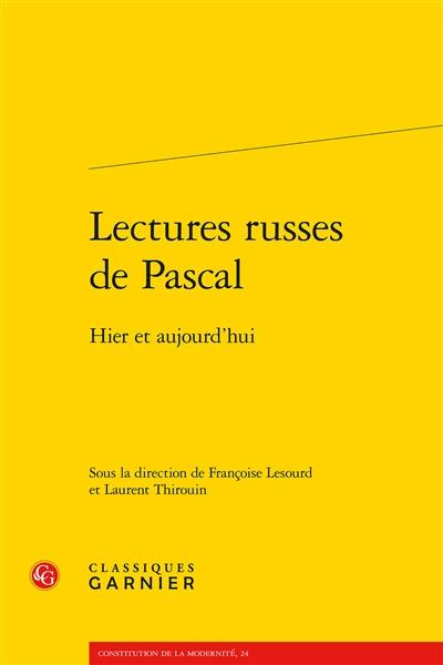 Lectures russes de Pascal : hier et aujourd'hui