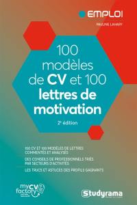 100 modèles de CV et 100 lettres de motivation