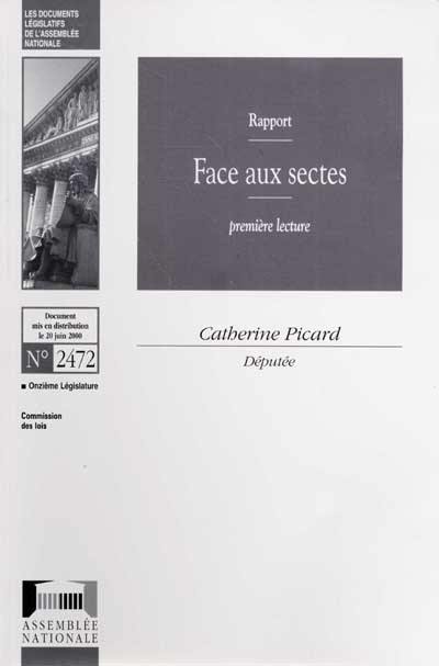 Face aux sectes : rapport, première lecture