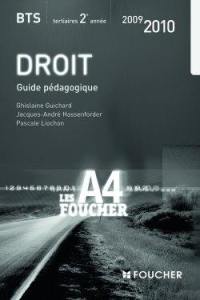 Droit BTS tertiaires 2e année : guide pédagogique