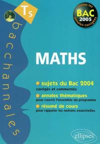 Mathématiques terminale S, enseignement obligatoire et de spécialité : sujets du bac 2004