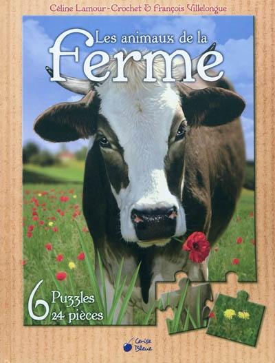 Les animaux de la ferme : 6 puzzles 24 pièces