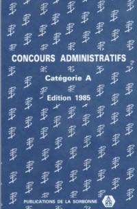 Concours administratifs : catégorie A