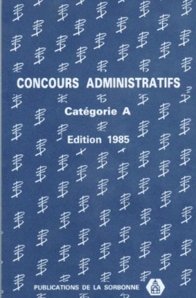 Concours administratifs : catégorie A