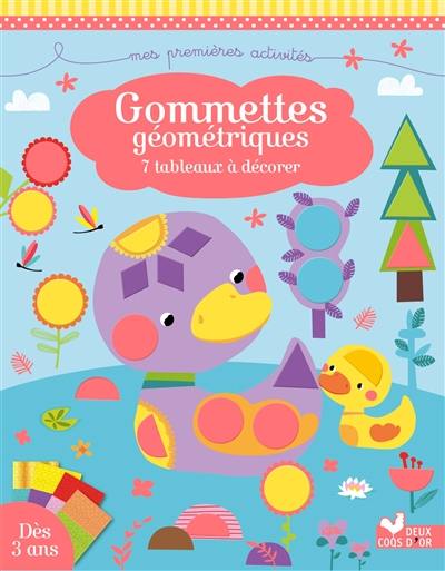 Gommettes géométriques : 7 tableaux à décorer