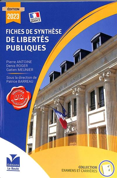 Fiches de synthèse de libertés publiques