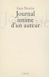 Journal intime d'un auteur