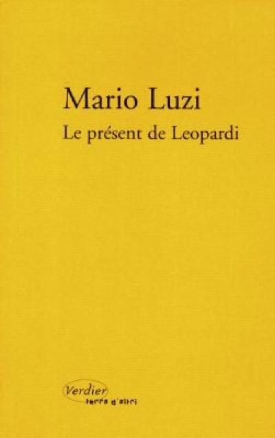 Le présent de Leopardi