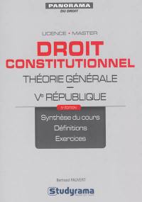 Droit constitutionnel : théorie générale : Ve République