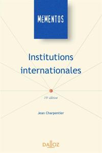 Institutions internationales