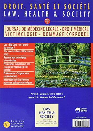 Journal de médecine légale, droit médical, victimologie, dommage corporel, n° 60-1