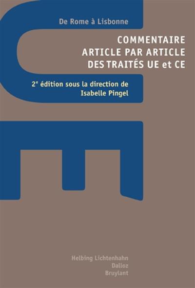 Traité d'Amsterdam : commentaire article par article des traités (U.E. et C.E.)