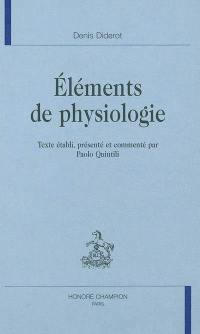 Eléments de physiologie