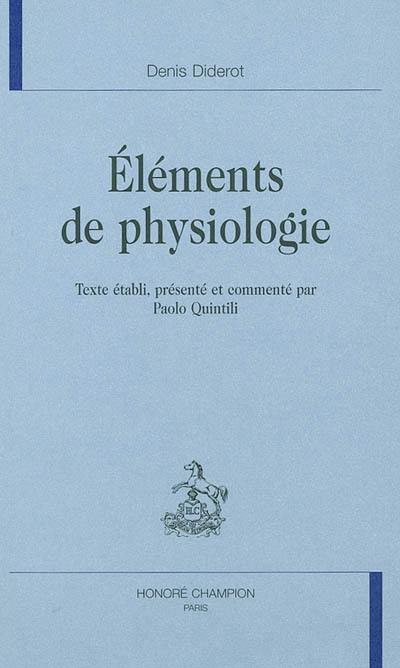 Eléments de physiologie