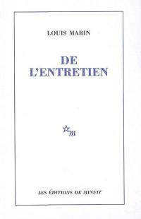 De l'entretien