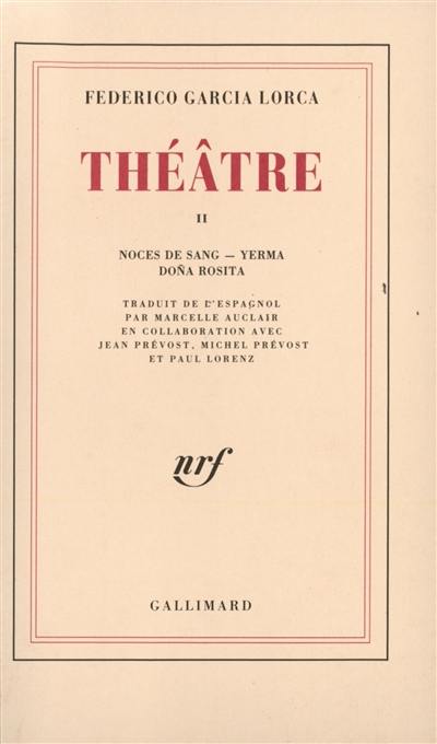 Théâtre. Vol. 2