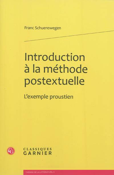 Introduction à la méthode postextuelle : l'exemple proustien