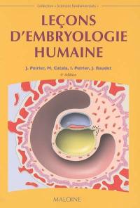 Leçons d'embryologie humaine