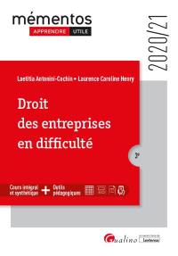 Droit des entreprises en difficulté : 2020-2021