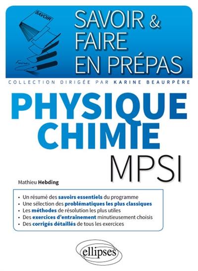 Physique chimie MPSI