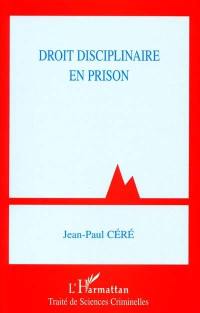 Droit disciplinaire en prison