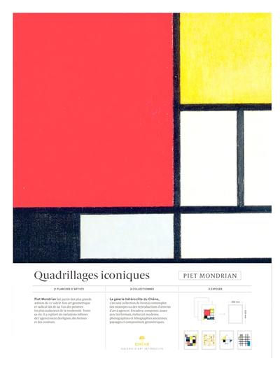 Livre Piet Mondrian Quadrillages Iconiques Vingt Et Une Reproductions D Art Chene