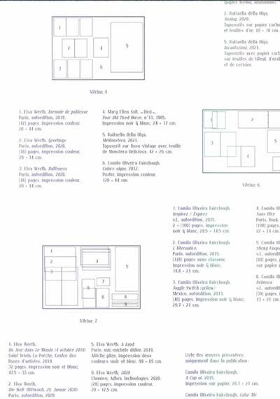 Raffaella della Olga, Camila Oliveira Fairclough, Elsa Werth : forsythia, lilac and geranium : exposition, Rennes, Cabinet du livre d'artiste, du 4 février au 22 avril 2021