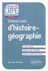 L'épreuve écrite d'histoire-géographie