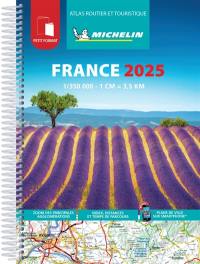 France 2025 : atlas routier et touristique : plastifié