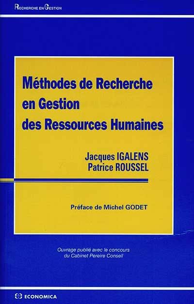 Méthodes de recherche en gestion des ressources humaines