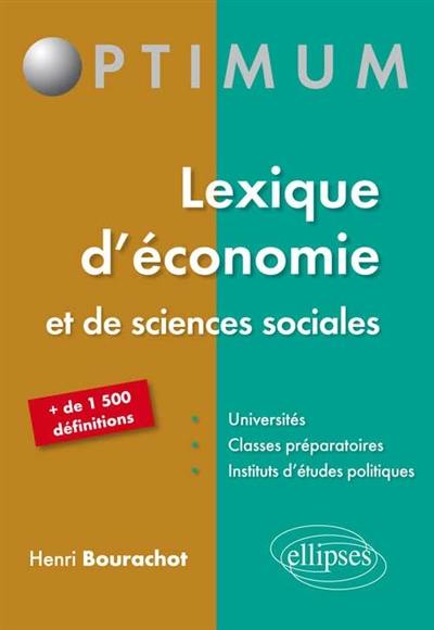 Lexique d'économie et de sciences sociales