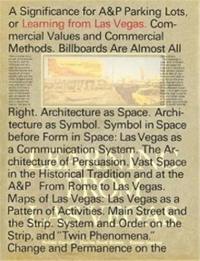 Robert Venturi Denise Scott-Brown Learning From Las Vegas (facsimile edition)