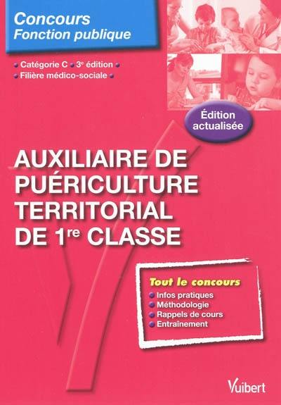 Auxiliaire de puériculture territorial de 1re classe : filière médico-sociale, catégorie C