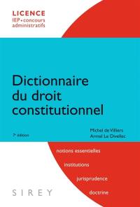 Dictionnaire du droit constitutionnel