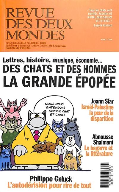 Revue des deux mondes, n° 2 (2024). Des chats et des hommes : la grande épopée : lettres, histoire, musique, économie...