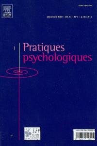 Pratiques psychologiques, n° 14-4