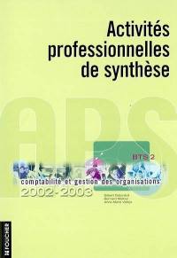 Activité professionnelle de synthèse : BTS 2