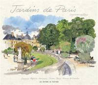 Jardins de Paris : aquarelles